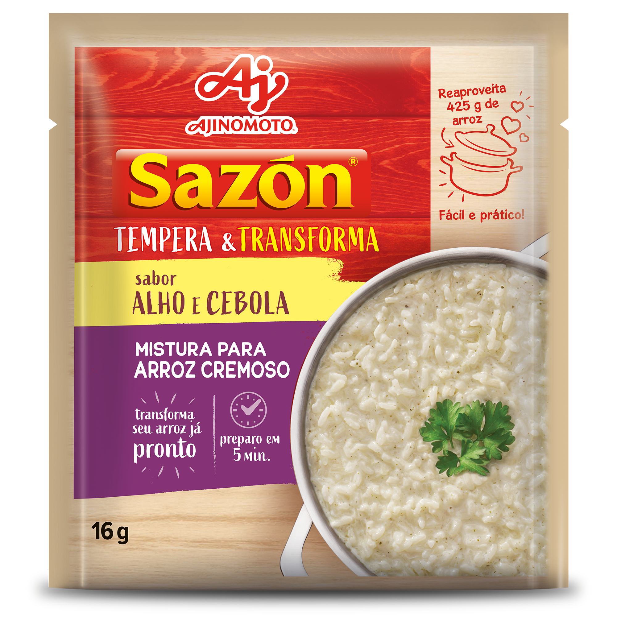 SAZÓN® Tempera & Transforma Sabor Alho e Cebola